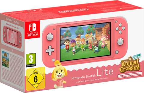 Nintendo Switch Lite Animal Crossing New Horizons Editie Roze