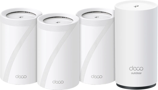 TP-Link Deco BE65 WiFi 7 Mesh 3-Pack + Deco BE25 Outdoor