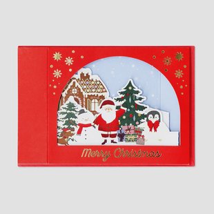 Kersttafereel wenskaart