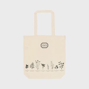 Canvas tas, Dille&amp;Kamille, bio-katoen, keukenkruiden,38 x 38 cm