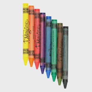 Textielkrijtjes, 8 stuks