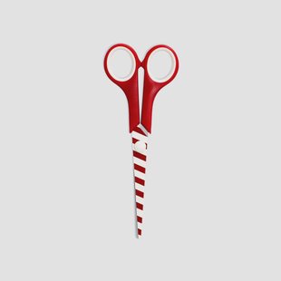 Snoep gestreepte schaar - 17 cm