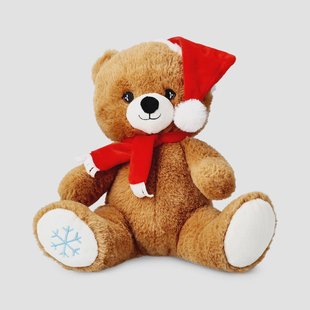 Zacht speelgoed - Teddy met kerstmuts