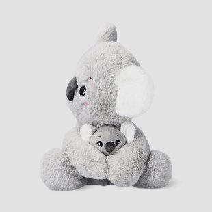 Pluche knuffel - Koala mama met joey