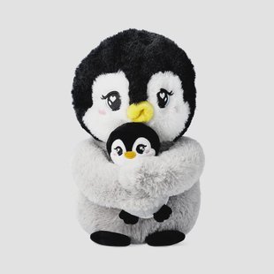 Zacht speelgoed - Pinguïn met nestje