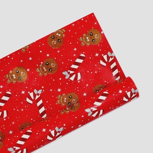 400 cm knutselpapier - Peperkoekmannetjes