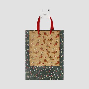 Geschenkzakjes met worsthondjes en slingers - 2 stuks