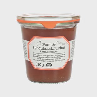 Extra-confituur, peer&amp;speculaas, 320 gram