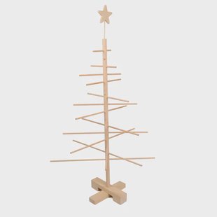 Kerstboom, hout, 75 cm