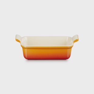Le Creuset - Heritage Ovenschaal rechthoekig Oranjerood 19 x 14 cm