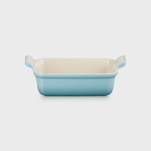 Le Creuset - Heritage Ovenschaal rechthoekig Caribbean Blue 19 x 14 cm