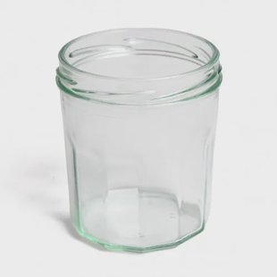 Inmaakpot met facetten, deksel apart verkrijgbaar, 310 ml