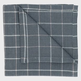 Vaatdoekje, bio-katoen, denimblauw ruitje