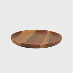 Houten bord, acacia,&Oslash; 20 cm