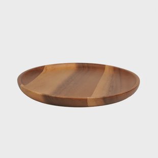 Houten bord, acacia,&Oslash; 25 cm