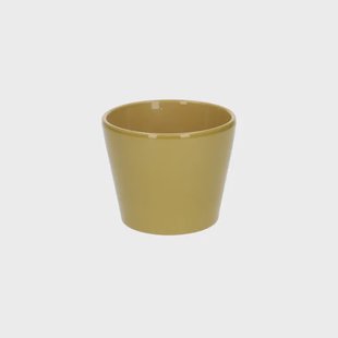 Bloempot, aardewerk, geel,&Oslash; 12 cm