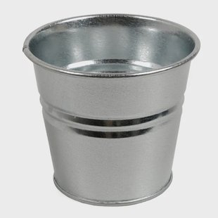 Bloempot, zink, naturel,&Oslash; 17 cm