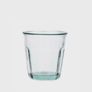 Glas met facetten, gerecycled glas, 250 ml