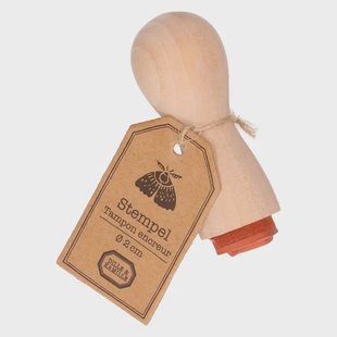 Stempel, beukenhout, vlinder,&Oslash; 2 cm