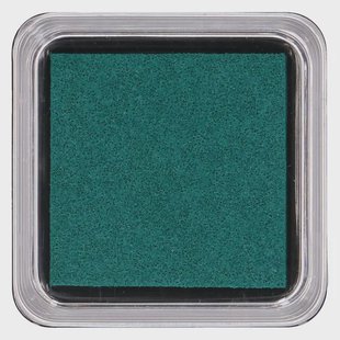 Stempelkussen, donkergroen, 5 x 5 cm