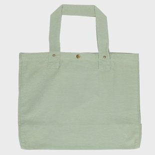 Shopper, bio-katoen, groen, 46 x 34 x 18 cm