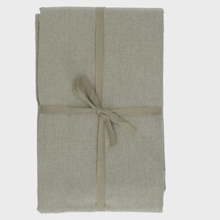 Tafelkleed rond, GOTS bio-katoen, olijfgroen,&Oslash; 180 cm