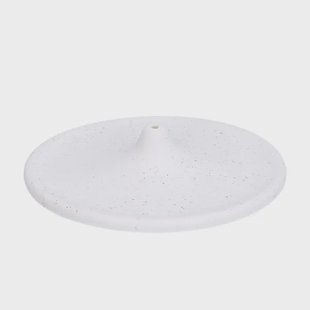 Wierookhouder, keramiek, wit gespikkeld,&Oslash; 10 cm