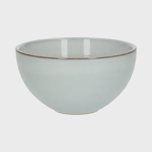 Schaal reactieve glazuur, steengoed, grijs,&Oslash; 13,5 cm