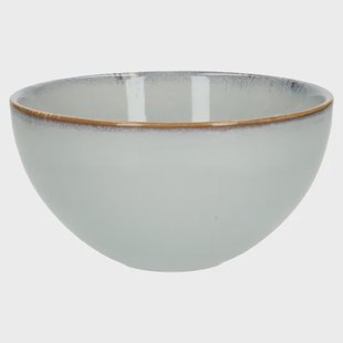 Schaal reactieve glazuur, steengoed, grijs,&Oslash; 18 cm