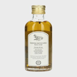 Kruidenolijfolie met citroen en tijm, 250 ml