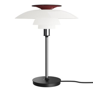 Louis Poulsen PH80 Tafellamp Opal White/Chrome