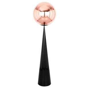 Tom Dixon Globe Cone Fat Vloerlamp LED Zwart/koper