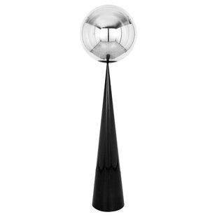 Tom Dixon Globe Cone Fat Vloerlamp LED Zwart/zilver