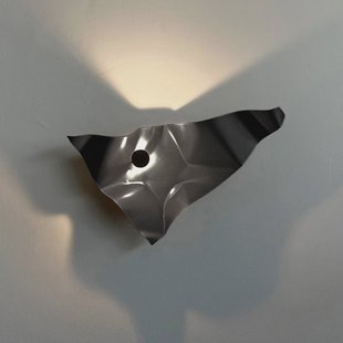 Knikerboker LED wandlamp Zona d'ombra, grijs, 79 cm