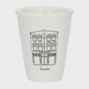 Gevel mok, Gouda, porselein, 200 ml