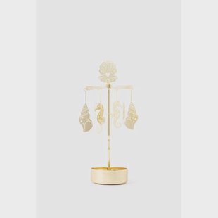 Sissy-Boy waxinelichthouder met schelpjes (15x5 cm)