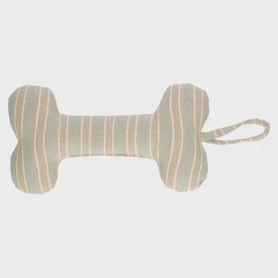 Hondenbot van textiel, recycled katoen, gestreept