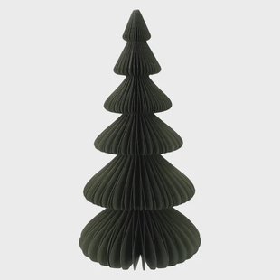 Kerstboom uitvouwbaar, papier, groot, donkergroen, 30 cm