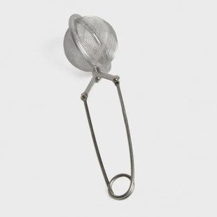 Thee-ei knijper, netje, roestvrij staal