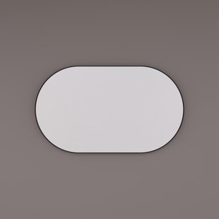 Spiegel Hipp Design SPV 8600 Ovaal 40x80 cm Met Frame Mat Zwart