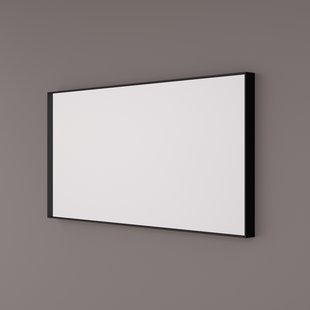 Spiegel Hipp Design SPV 9100 Rechthoek 120x70 cm Met Frame Mat Zwart