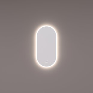 Spiegel Hipp Design SPV 13900 Ovaal 40x80 cm Met Verlichting Incl. Spiegelverwarming