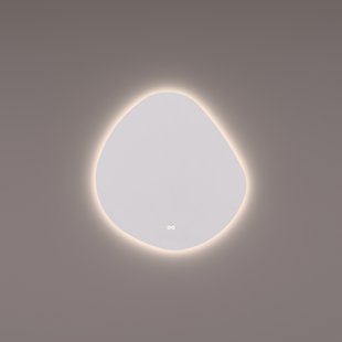 Spiegel Hipp Design SPV 20000 Organisch 60x63 cm Met Verlichting Incl. Spiegelverwarming