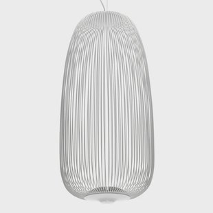 Spokes 1 LED hanglamp dimbaar wit Foscarini - Woonkamer - Designer - Metaal - 1 lamp