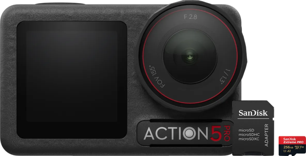 DJI Osmo Action 5 Pro + 256 GB Geheugenkaart