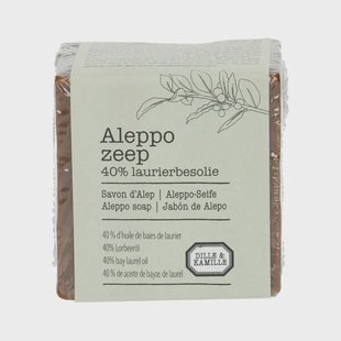 Aleppo-zeep, 60% olijfolie 40% laurierbessenolie, 185 gram