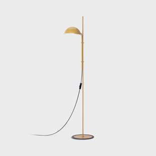 Funiculí vloerlamp, mosterdgeel MARSET - Woonkamer - Designer - Metaal - Met lampenkap