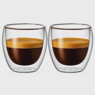 Cookinglife Barista Dubbelwandige Espressoglazen 100 ml - 2 stuks