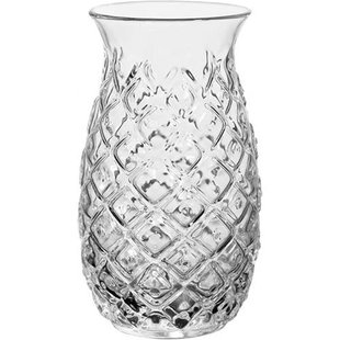 Cookinglife Cocktailglazen / Tiki Ananas Glazen (400 ml) (4 stuks) + Herbruikbare Rietjes Zomers Fruit