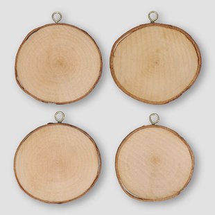 Houten stukken voor decoratie